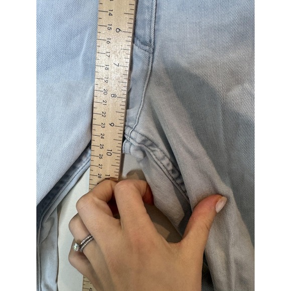 Jacadi Jeans Kids 12 Blue Flare Stretch Denim Zip Fly Light Wash Casual - Picture 4 of 9